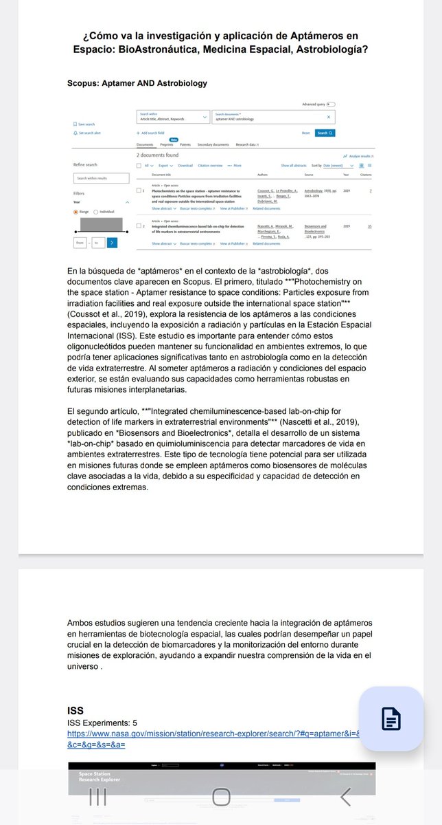 nanoLaniakea's tweet image. Gracias REDIBA, prof Victoria
Cada prof de la Escuela, de la Red
Faros de Aptámeros 💡

Aptámeros para aplicaciones Terrenales 🩺
Y la visión de aplicación Espacial 🚀
#Aptamers