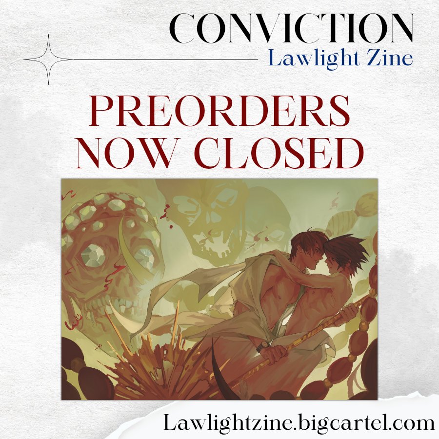 lawlightzine's tweet photo. 🖋 PREORDERS CLOSED 🔎

Our preorders are now closed. What a wild, marvelous journey this has been! Thank you all so much for your support &amp; 200+ orders! 

Digital zine PDFs will remain up for preorder during our production period! We'll be back! ❤️💙
https://t.co/vuywVbPNB9 https://t.co/rjKY21ltmC