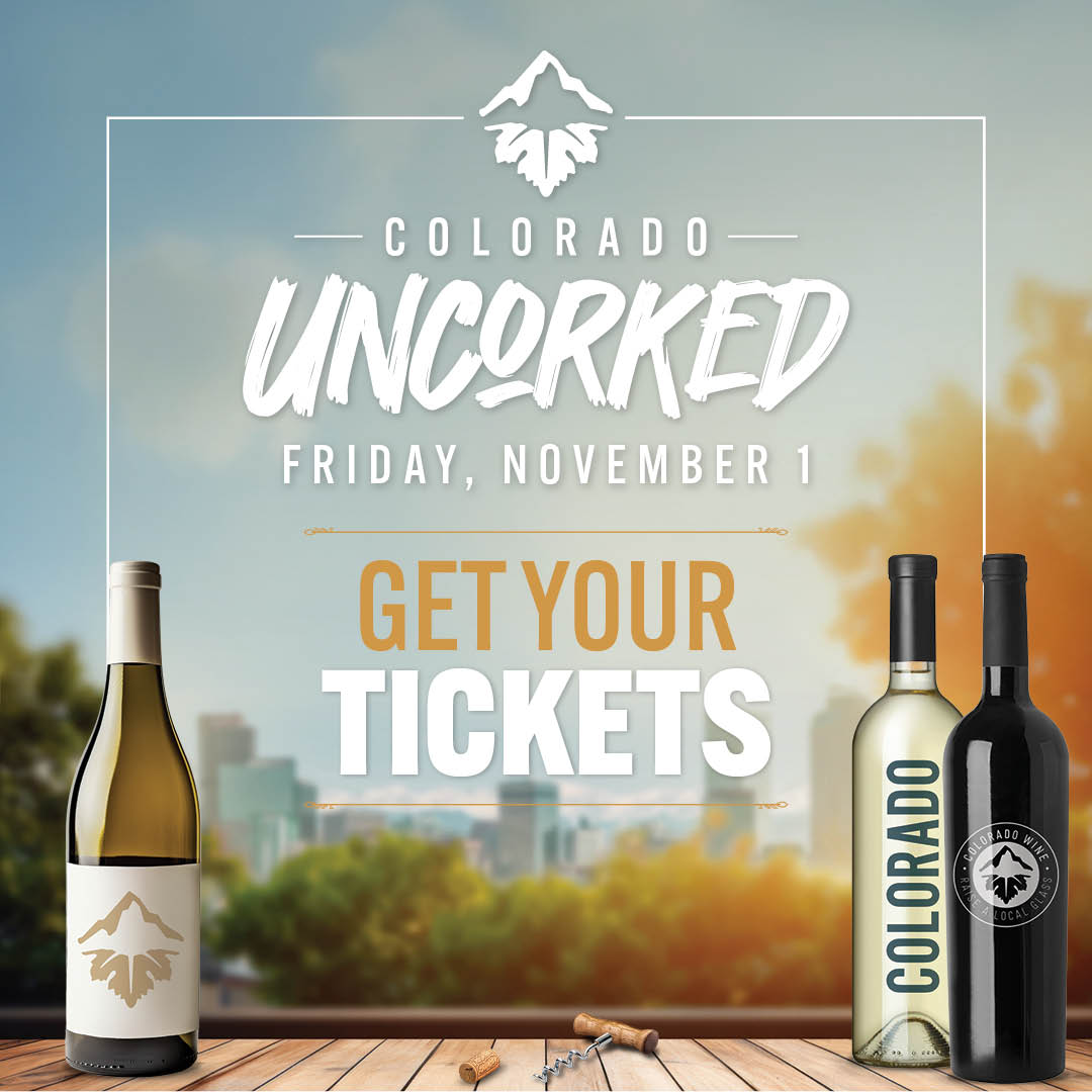 GovofCO's tweet photo. 🍾🍷 Join us for Colorado Uncorked! 🍾🍷
Colorado Uncorked, brought to you by @ColoradoWine, is a tasting of Colorado wines in the 2024 Governor's Cup Collection, along with delicious small-plates.

These wines were selected by a panel of national and local judges during the Governor’s Cup Competition to best represent Colorado’s wine industry.

Today, Friday, November 1, 2024 @HistoryColorado  Center in downtown Denver

Register now for tickets: https://t.co/ETrYLcQpts
