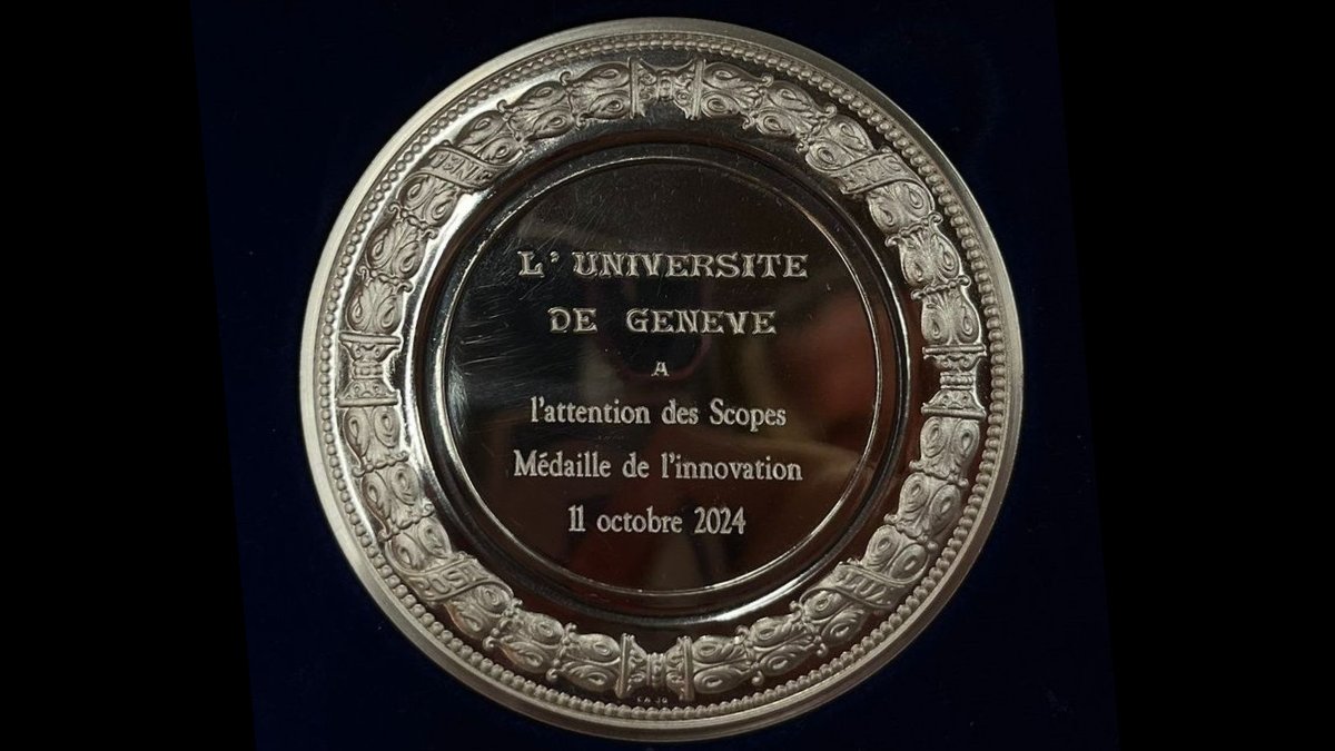 🎉 We are excited to share that the Scienscope has received the Médaille de l’Innovation 2024 at the Dies academicus <a href="/unige_en/">UNIGE_en</a>! 💫

More info: ow.ly/S6VY50TYaXS

#Innovation #scicomm #FacSciUNIGE #UNIGE