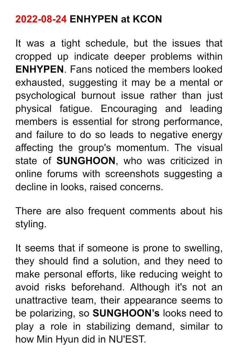pouchwonki's tweet photo. ADDITIONAL HYBE INTERNAL REPORT LEAK: ENHYPEN (english translation)