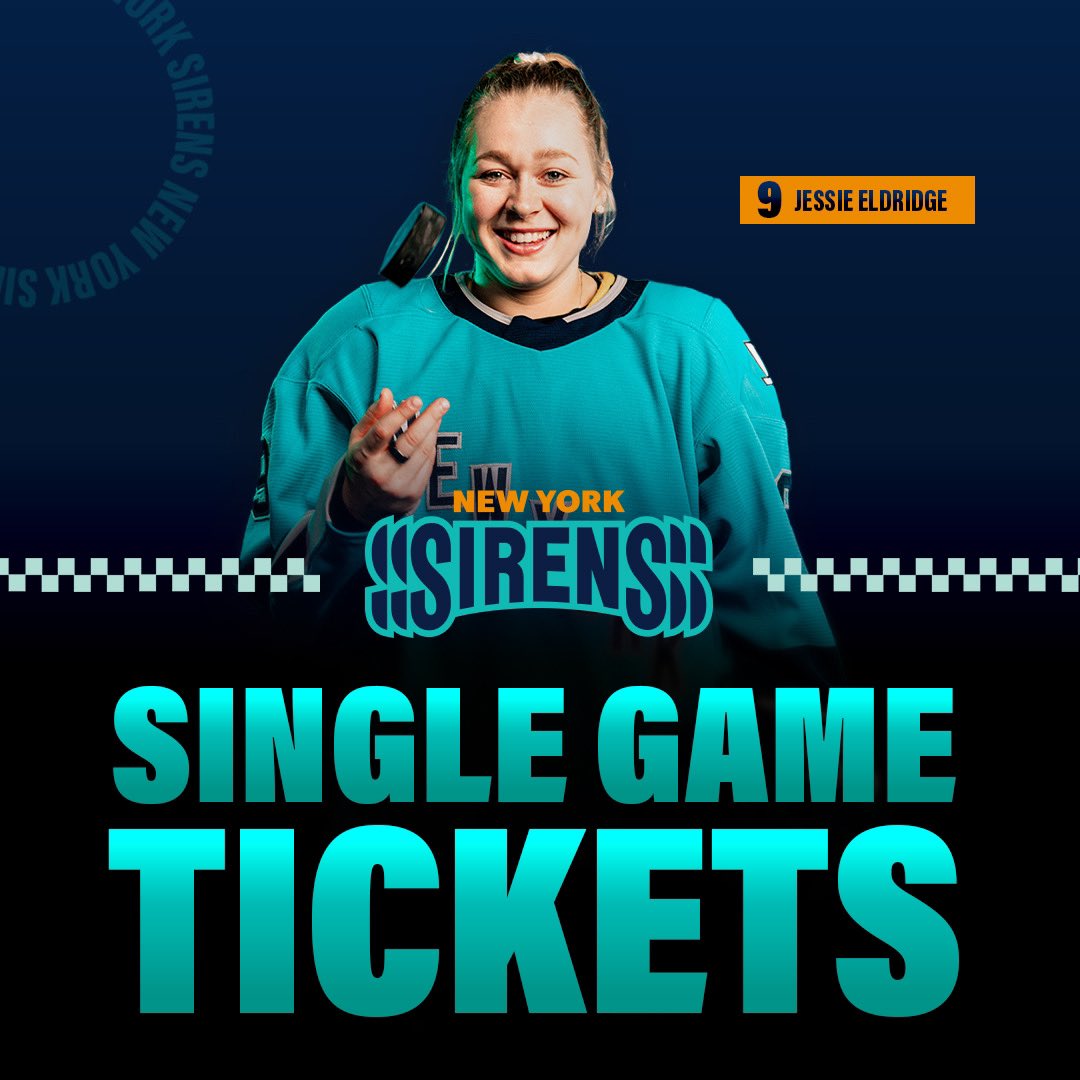 PWHL_NewYork's tweet photo. Let’s turn up the volume 🔊

Single game tickets are on sale NOW!! 

🎟️: https://t.co/WQPhxkEmJb https://t.co/Qa3ksq870R