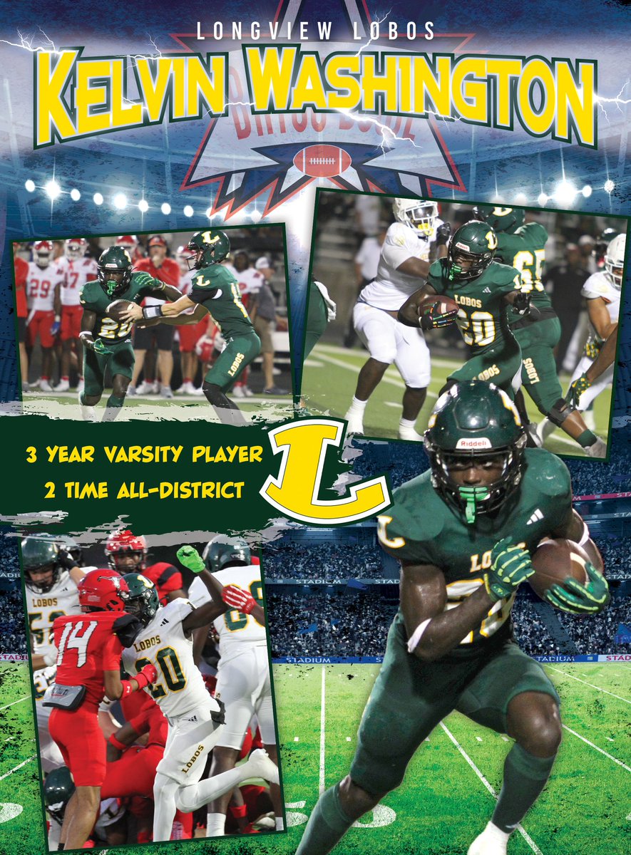 Congrats to Kelvin Washington from <a href="/Lobo_Football/">Longview Football</a> for being selected to represent the <a href="/ETCAcoaches/">East Texas Coaches Association</a> in this years <a href="/BayouBowlGHFCA/">Bayou Bowl</a> 🏈 <a href="/THSCAcoaches/">THSCA</a> <a href="/ghfcahouston/">GHFCA Houston</a> <a href="/Team_Funded/">TeamFunded</a> <a href="/coachjohnking/">LOBO UP</a> <a href="/KyleWesterberg/">Coach K Westerberg</a>