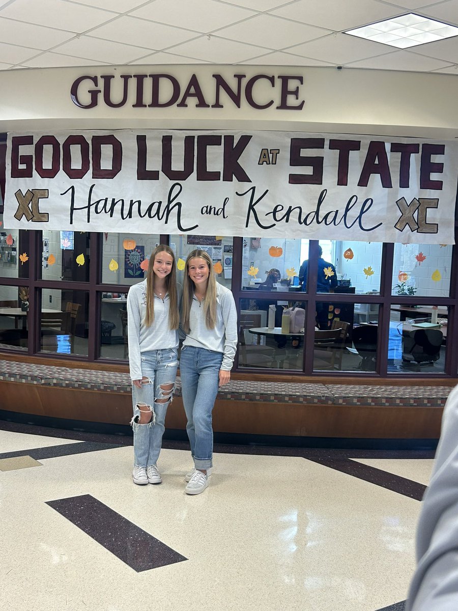 LebanonAthDept's tweet image. WALK OF CHAMPIONS | Good luck tomorrow at the STATE Cross Country Meet, Hannah and Kendall! Lebanon is proud #RunFast