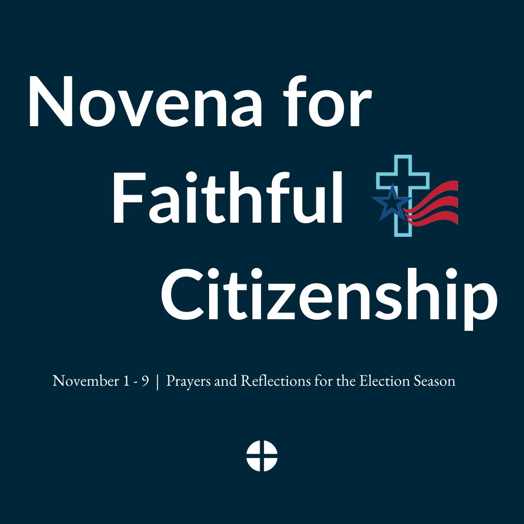 USCCB's tweet image. As Catholics, our baptismal call includes engaging in the public square as faithful citizens. Join us to pray that our faith guides our participation before, during, and after elections as we work to build bridges in our communities. ow.ly/CC5j50TY3RX
#FaithfulCitizenship