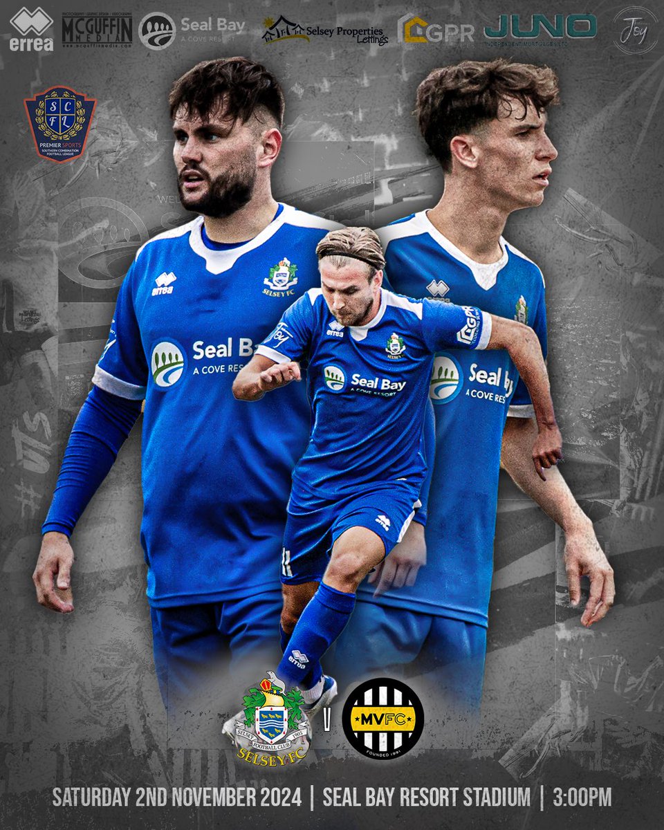 SelseyFootballC's tweet photo. Round 17 - Southern Combonation Football League

🆚️ @montpeliervilla 
📍 @sealbayresort Stadium, Selsey
📅 2nd November 2024
🕑 3:00pm Kick-off
💷 Card and cash accepted at the gate.
Adults: £6
Concessions: £3 https://t.co/LqiBLXBRwJ