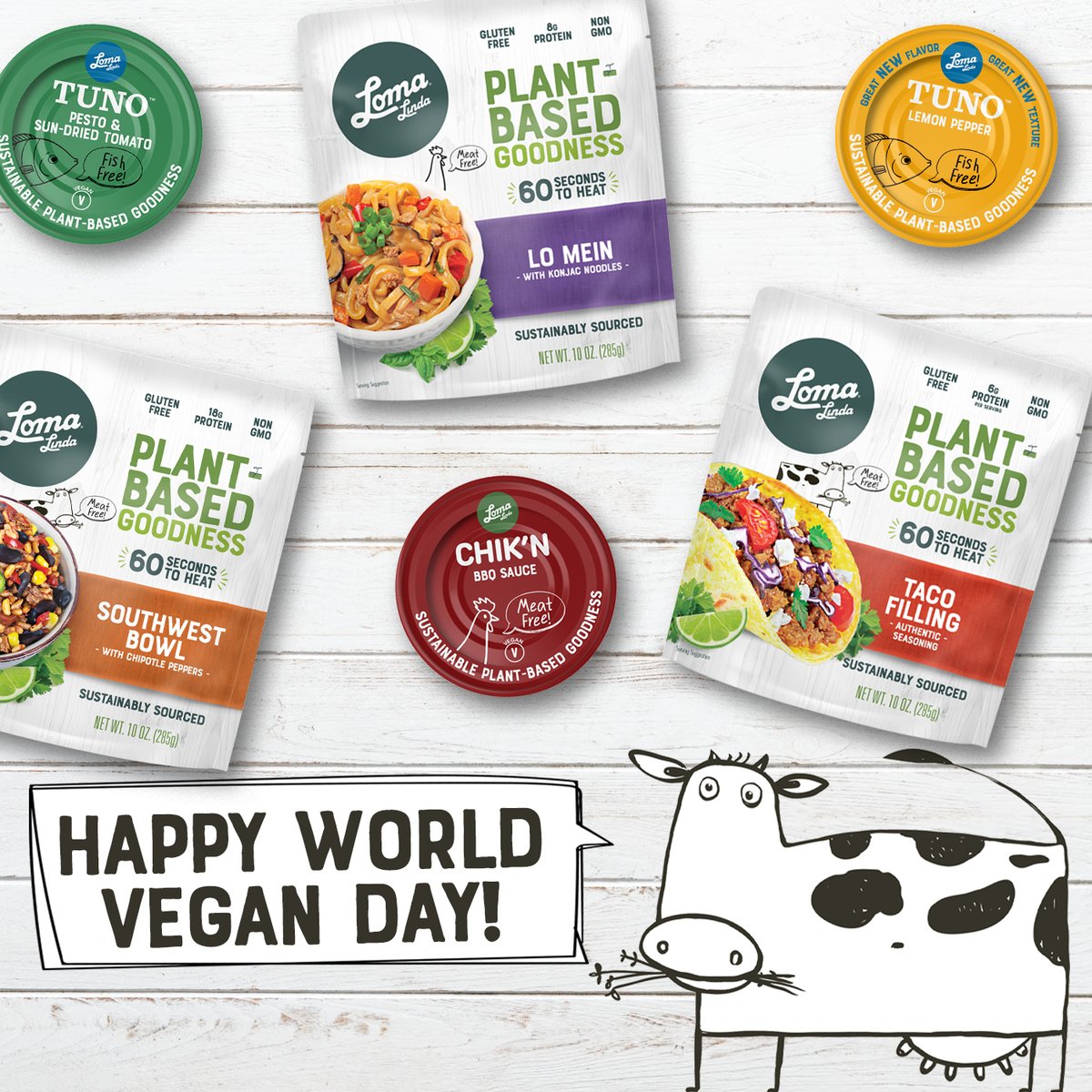 AtlanticNatural's tweet photo. Happy World Vegan Day! 🌱 Swap the moo for the true—you, plants, and a planet-friendly future. 💚 #WorldVeganDay #PlantPowered https://t.co/74VnOevDsN