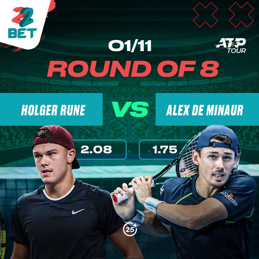 22BET_Uganda's tweet photo. 🇫🇷Paris Open 🎾
🚨Live || Rune vs De Minaur
With the two already in action who are you back to win tonight?
Kwata #BestOdds wano 👉🏾 https://t.co/4Cq69ZEA77
#22BetAlwaysPays #ParisATP https://t.co/jN1jx17zqt