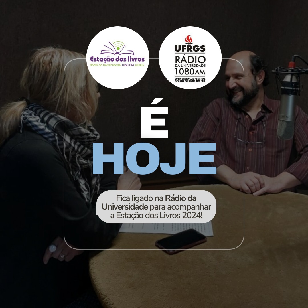 A <a href="/feiradolivropoa/">Feira do Livro de Porto Alegre</a> está começando e o Estação dos Livros também! 

De 1 a 20 de novembro, das 17h30 às 19h, a Rádio da Universidade te leva para a Praça da Alfândega para te contar todas as novidades e atrações da feira. Sintonize 1080 AM ou ouça online em ufrgs.br/radio