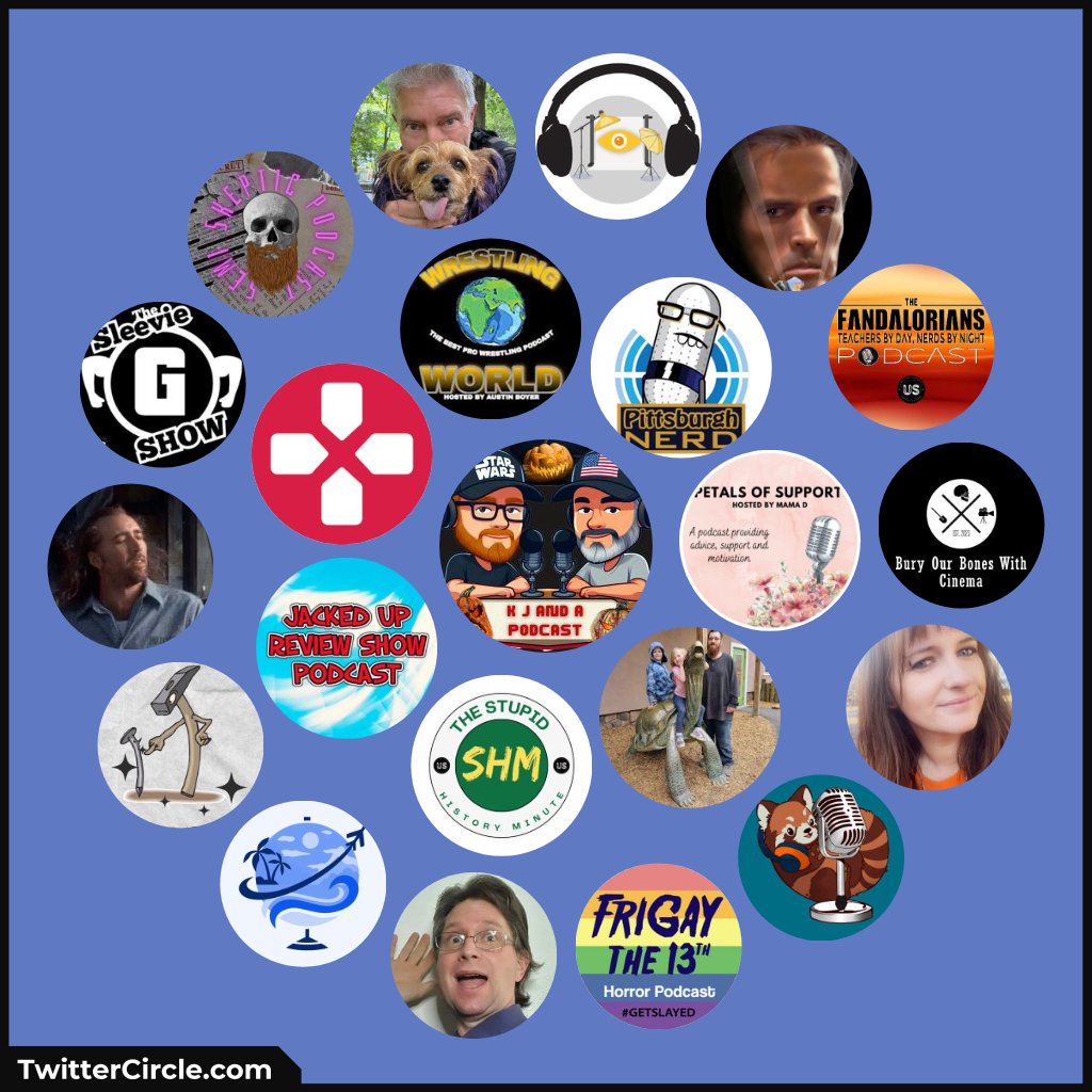Happy #FF everyone. It's time to give a follow, a listen, a like and share some love. We hope you all have a great weekend!

Circle 1
1. <a href="/JuggaloBastard/">Paranormal the New Normal & MMM Podcasts</a>
2. <a href="/StupidMinute/">The Stupid History Minute</a>
3. <a href="/JackedUpReview/">The Jacked Up Review Show Podcast</a>
4. <a href="/GameCorps0/">GameCorps0</a>
5. <a href="/AustinBoyer25/">The Wrestling World Podcast</a>
6. <a href="/PittsburghNerd/">Pittsburgh Nerd Podcast</a>
7. <a href="/PetalsofSupport/">Petals of Support</a>