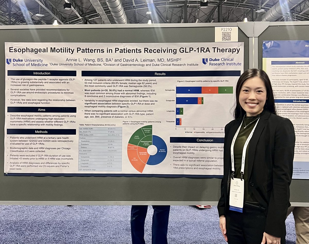 Very grateful for the opportunity to present our research at #ACG2024 and learn from incredible leaders in GI! <a href="/AmCollegeGastro/">ACG</a> 

Huge thank you to <a href="/David_LeimanMD/">David Leiman, MD, MSHP</a> for his support  &amp; mentorship! <a href="/Duke_GI_/">Duke GI</a>