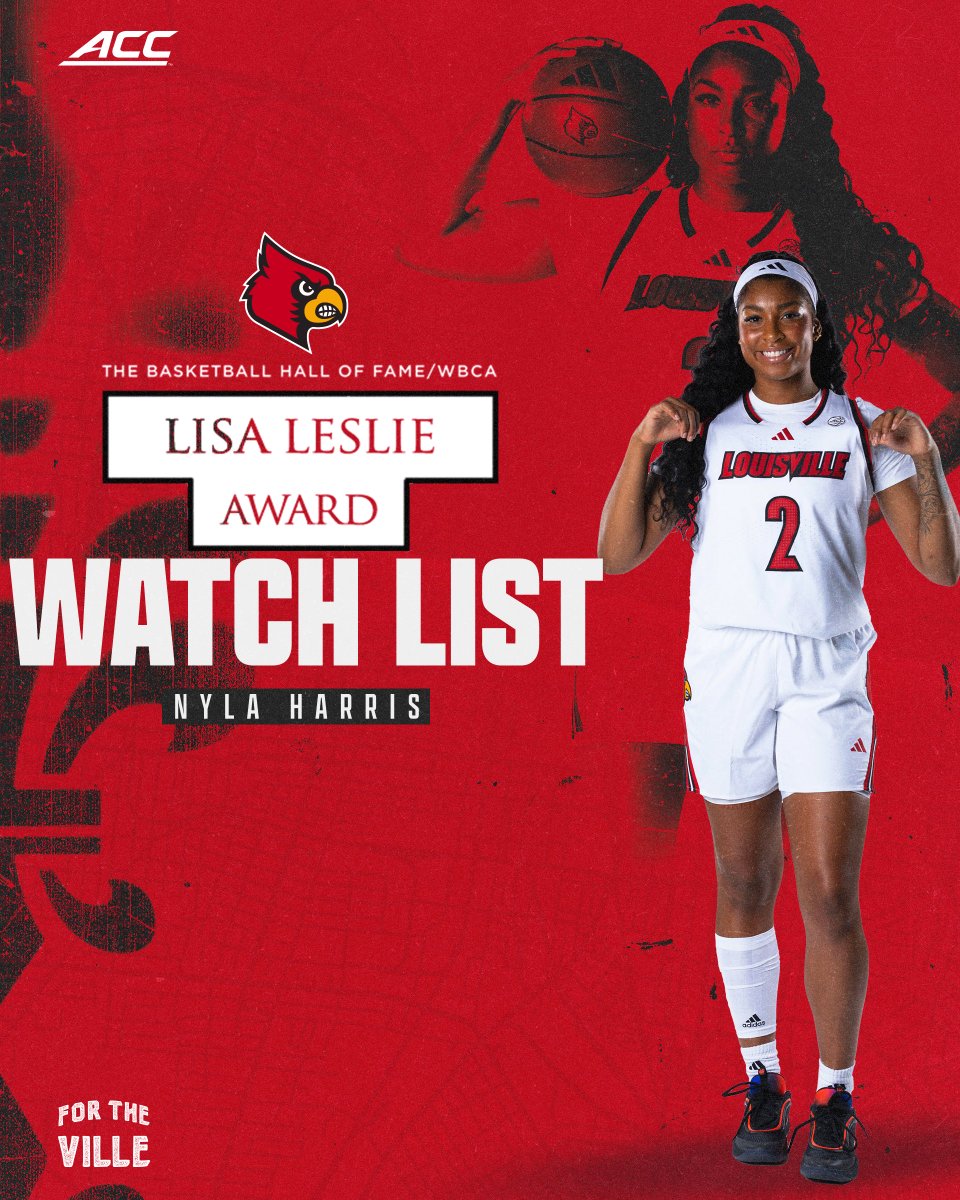 LouisvilleWBB's tweet photo. 𝙇𝙞𝙨𝙖 𝙇𝙚𝙨𝙡𝙞𝙚 𝘼𝙬𝙖𝙧𝙙 𝙒𝙖𝙩𝙘𝙝 𝙇𝙞𝙨𝙩

@nylaggrace has been named to the Leslie Award Watch List ahead of the season ❗️ 

#GoCards https://t.co/Ky8TVj6qQa