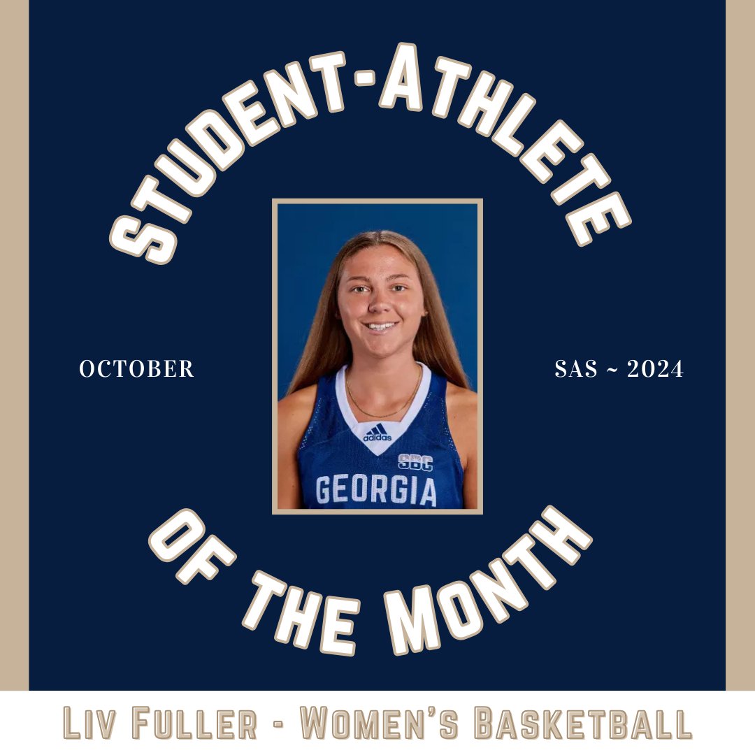 Liv is one of our SAS Student-Athletes of the Month for October! Congrats and keep up the great work! #GATA #HailSouthern <a href="/GSAthletics_WBB/">Georgia Southern Women’s Basketball</a>