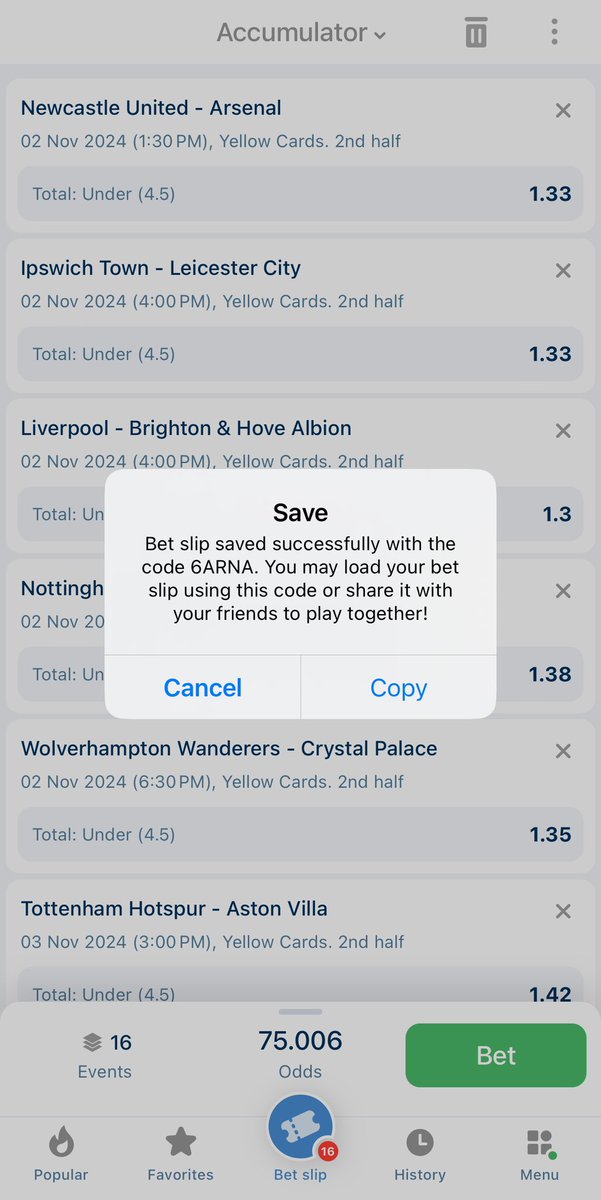 HolaSteve4's tweet image. #1xbet Global code 1st - 3rd

6YPPA 🫴125 odds
QE3QA 🫴111 odds
SURNA 🫴75 odds
93YNA 🫴12 odds

#Offsides
#Under 🟨 HT
#Under 🟨SH
#Team shot on target 🎯

#Register 🔗 ng.1x001.com/?bf=643d7d3ea3…

@historyinmemes @sportingking365 @bossolamilekan1 @Mrbankstips @mrbayoa1 @enokay69