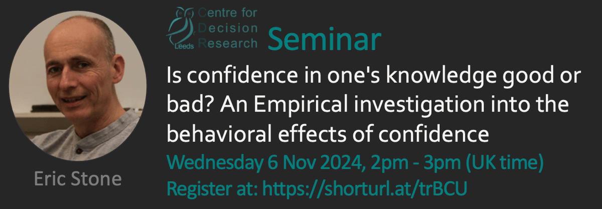 Centre for Decision Research (CDR) tweet media