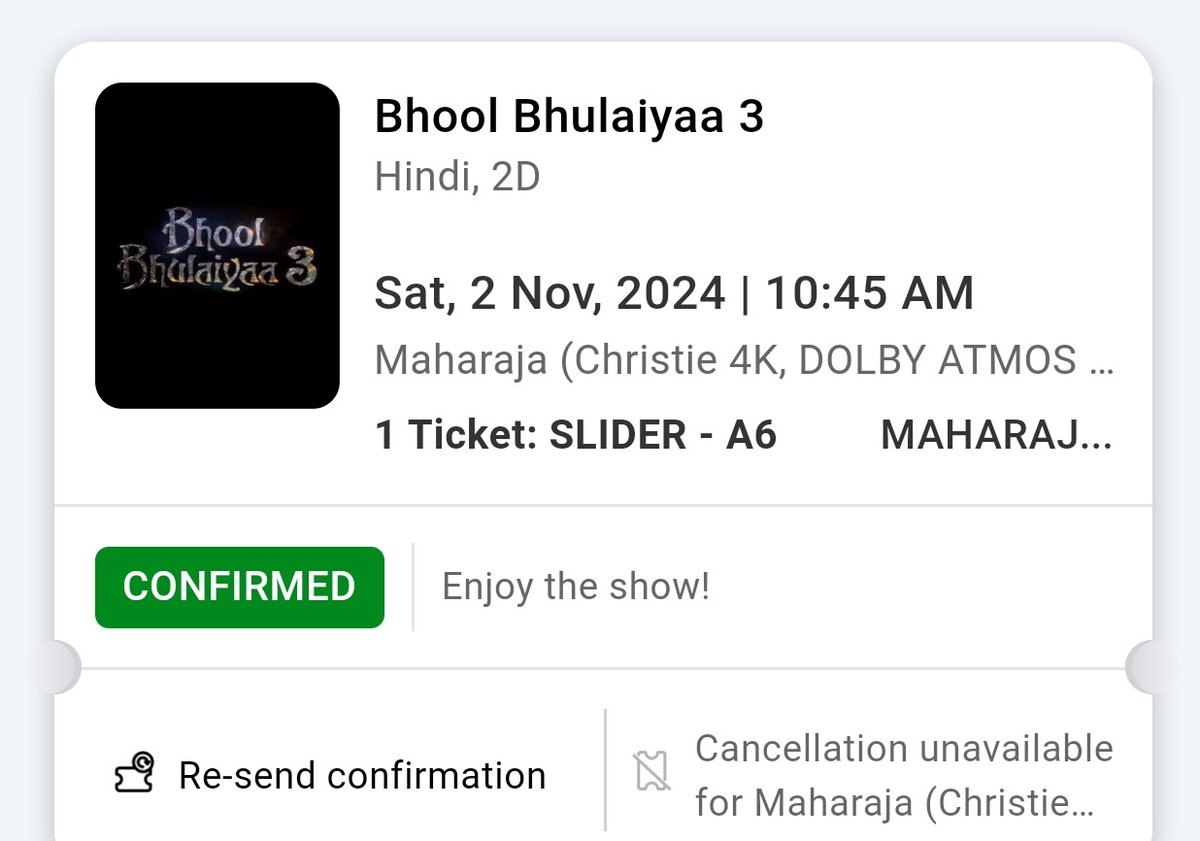 Tomorrow,I'm going for #BhoolBhulaiyaa3 . 
I was not about to go as I hate watching that Kartik Aryan on screen. But after watching Deeksha Sharma's review I couldn't hold my excitement for #ShreyaGhosal 's Ami Je Tomar 3.0 and the face off between #VidyaBalan and #MadhuriDixit .