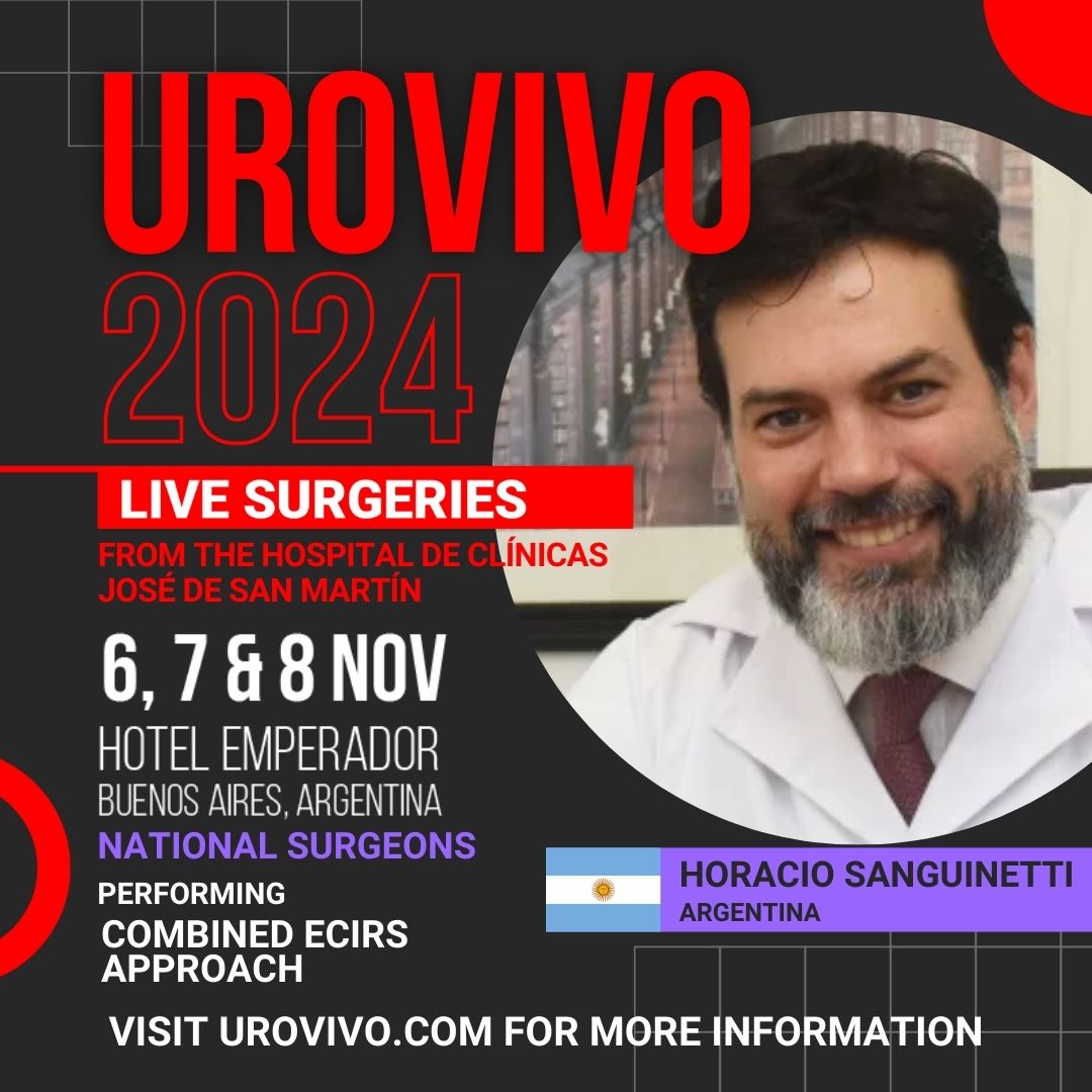 Urovivo 2024
Our national surgeons are Jorge Aguilar, Patricio Alvarez, Federico Fossati and Horacio Sanguinetti.
They will be performing live surgeries during the event.

Register now by clicking the link below.
urovivo.com

#urovivo #urovivo24 #urology #urologist