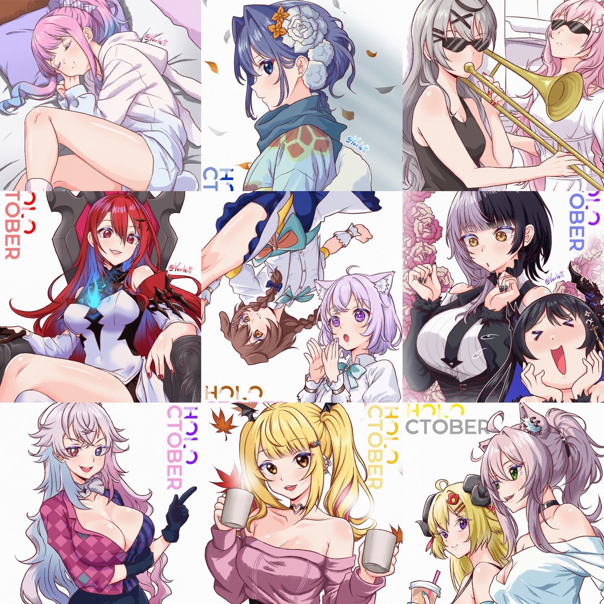 Can't believe I did 31 full colored pieces this past month 😵 thank you everyone who stuck with me for this! 💖 