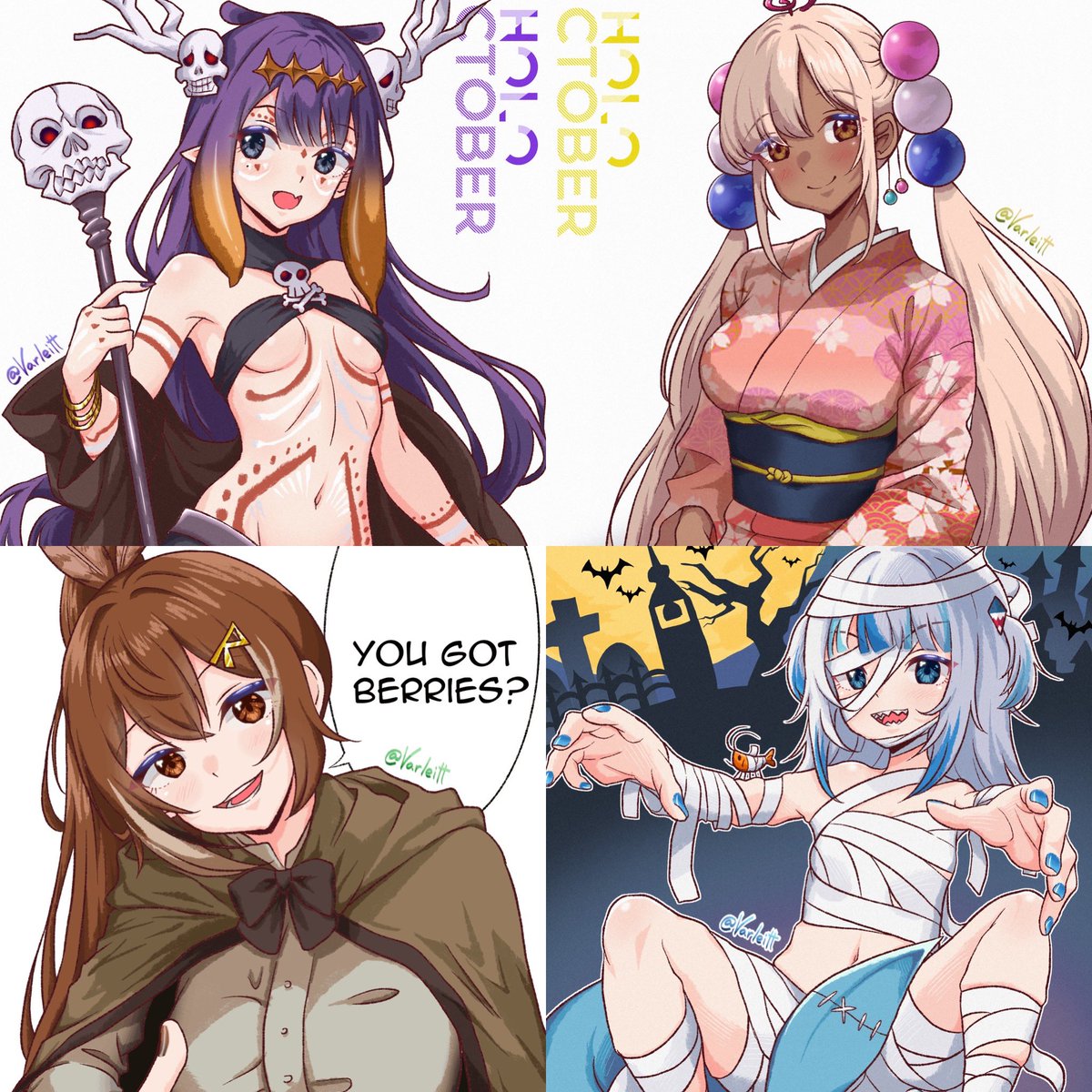 Can't believe I did 31 full colored pieces this past month 😵 thank you everyone who stuck with me for this! 💖 