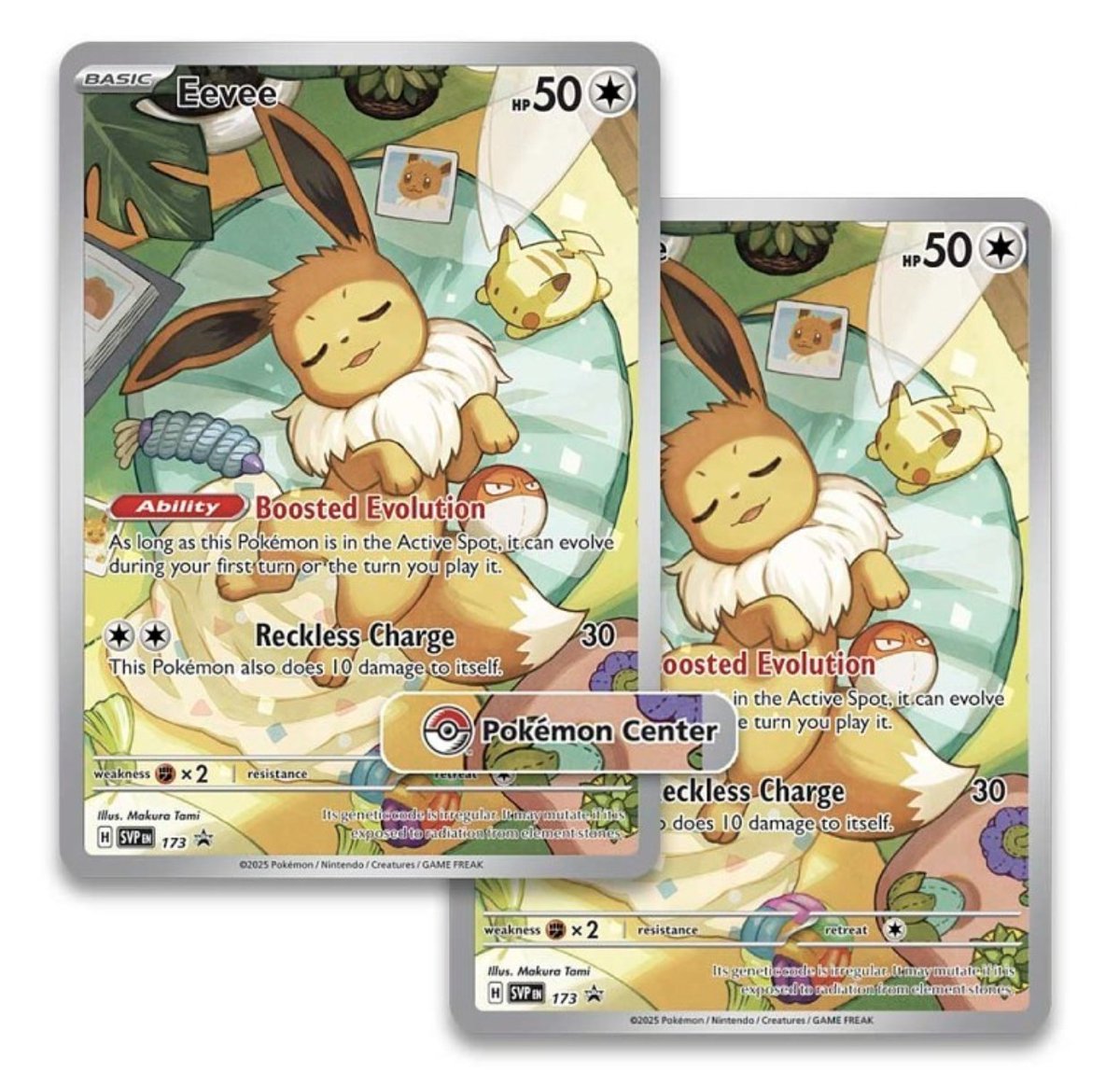 A closer look at the brand new Eevee Promo 173 card included in the upcoming #Pokemon #ScarletandViolet #PrismaticEvolution set launching in January 2025. A closer look at the brand new Eevee Promo 173 card included in the upcoming #Pokemon #ScarletandViolet #PrismaticEvolution set launching in January 2025.