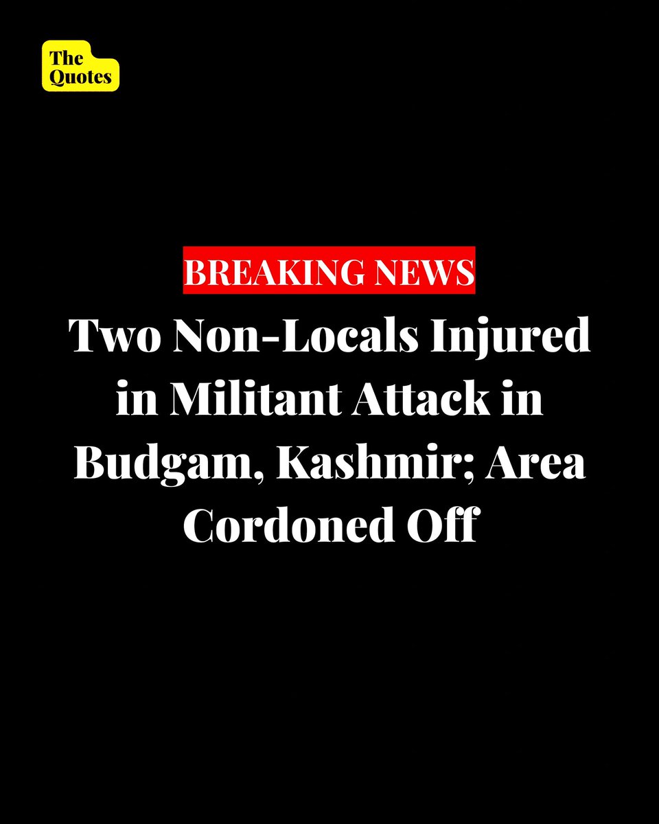 🚨🚨 The injured individuals, identified as Sofiyan (25) and Usman Malik (20), both hail from Saharanpur, Uttar Pradesh, and have been admitted to JVC Hospital Bemina, Srinagar.

#JammuAndKashmr #Srinagar 

Read the details here-: thequoteslive.com/migrant-labour…