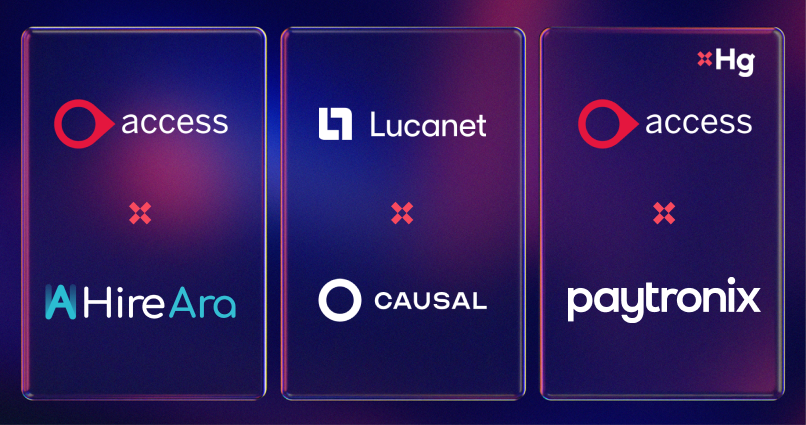 This week, <a href="/TheAccessGroup/">The Access Group</a> acquires HireAra and
<a href="/paytronix/">Paytronix</a> 

theaccessgroup.com/en-gb/about/ne…

theaccessgroup.com/en-gb/about/ne…

<a href="/CausalHQ/">Causal</a> is joining the <a href="/LucaNet/">Lucanet</a> Group.  lucanet.com/en/blog/up-to-…

Hg monthly updates: hgcapital.com/monthly-update…