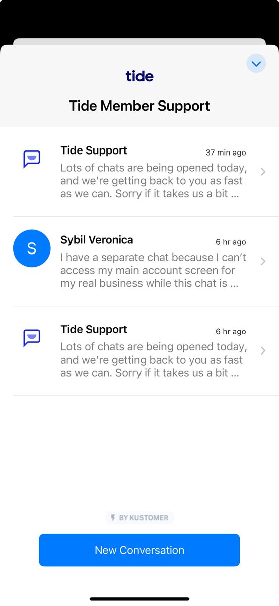 stuartforrest's tweet image. Tide bank seems to be in chaos. Not answering support request and the chats are blocking the main screen so can’t access my business account. ⁦@TideBusiness⁩ you need to get this sorted and answer your chats asap