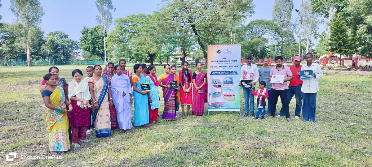 aaidibairport's tweet photo. As part of #VigilanceAwarenessWeek2024, #DibrugarhAirport  held a Gram Sabha at Titadimaru Village, Mohanbari on 1.11.2024. The event focused on raising locals awareness about CVC and strengthening their commitment on integrity, and Vigilance.
#Transparency #CVCIndia https://t.co/02xPvZ6VxU