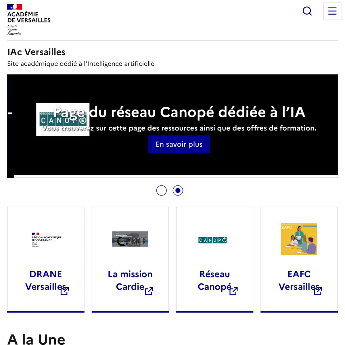 CastelEdu's tweet photo. Site de l’académie de Versailles sur l’IA : https://t.co/LnmpIO0mwe https://t.co/llHY25c1SX