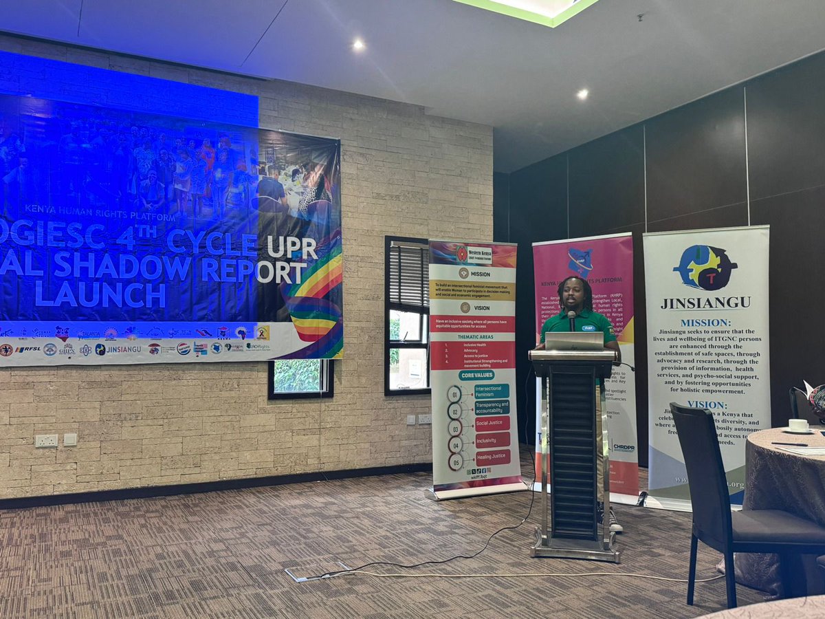 Jinsiangu's tweet image. Amplifying voices and experiences of marginalized communities with the 2024 UPR shadow report for SOGIESC in Kenya. It’s time for policies that ensure dignity, equality, and justice for all. #Kenya #TransgenderKe #Beyondthebinaryke #intersexke #sogie