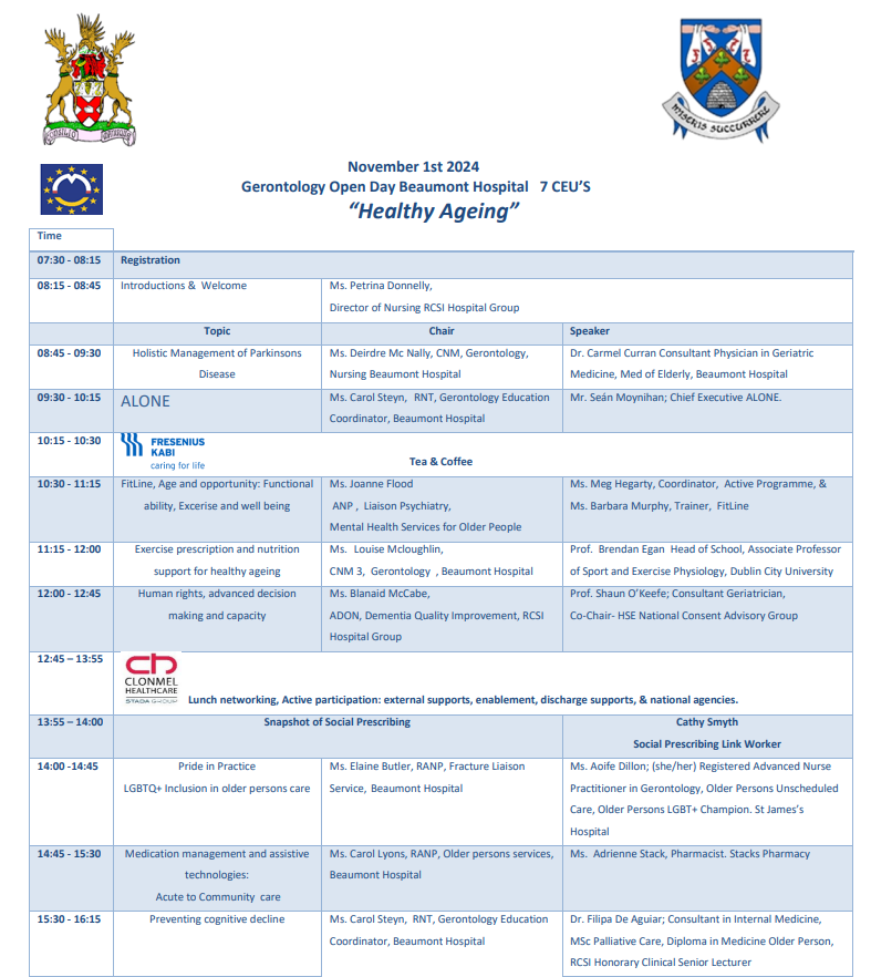 Patient Advocacy Service (@advocacyire) on Twitter photo We are delighted to be part of <a href="/Beaumont_Dublin/">Beaumont Hospital</a> second annual Gerontology Open Day. Looking forward to an interesting day of talks & discussions which have a specific focus on Healthy Ageing #advocacy
<a href="/steyn_carol/">carol steyn</a> We are delighted to be part of <a href="/Beaumont_Dublin/">Beaumont Hospital</a> second annual Gerontology Open Day. Looking forward to an interesting day of talks & discussions which have a specific focus on Healthy Ageing #advocacy
<a href="/steyn_carol/">carol steyn</a>