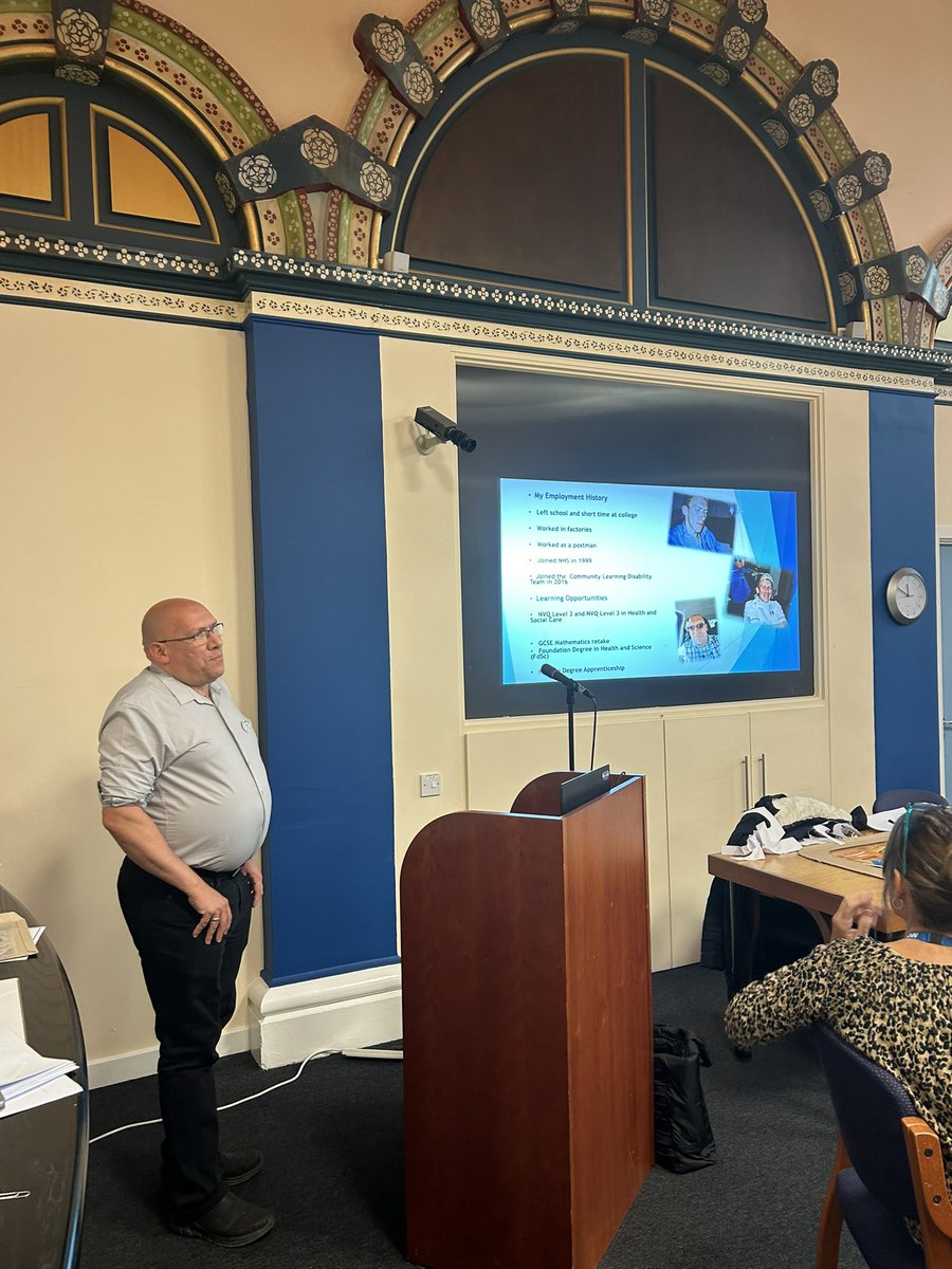 Hearing from @robblowersLDAP about his career journey #Apprentice to #RNLD #LDNurseDay 
#chooseLDNursing @nhseastengland