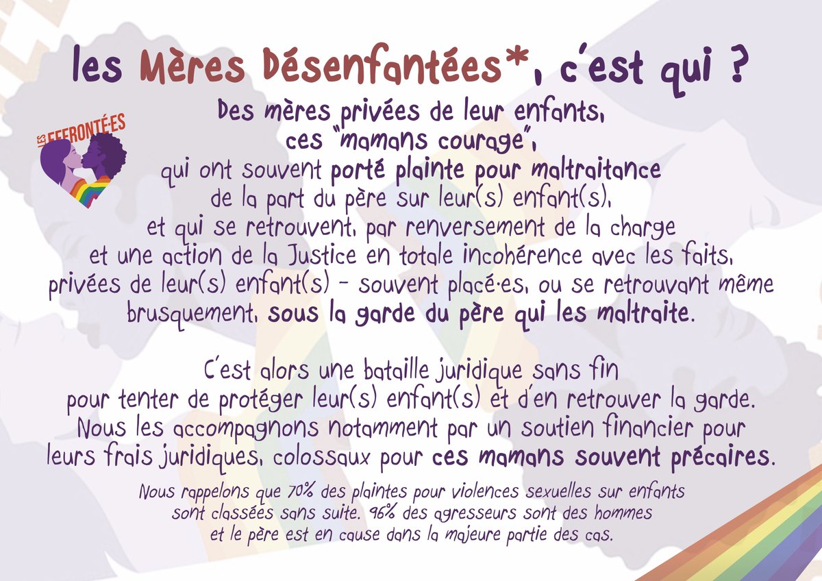 Les effronté·es (@effrontees) on Twitter photo 🙏TOUS les bénéfices du #Feministival2024 - entrées, adhésions, concert, bières féministes... seront reversés aux mamans désenfantées !
helloasso.com/associations/l…
<a href="/Collenfantiste/">Collectif enfantiste</a> <a href="/MouvEnfants/">Mouv’Enfants</a> <a href="/proteger_enfant/">Association Protéger l'enfant</a> <a href="/tcommetherese/">Thérèse</a> <a href="/juste_shani/">Juste Shani</a> <a href="/SouagnonShirley/">Shirley Souagnon</a> @murielsalmona <a href="/JugeDurand/">Edouard Durand</a> 🙏TOUS les bénéfices du #Feministival2024 - entrées, adhésions, concert, bières féministes... seront reversés aux mamans désenfantées !
helloasso.com/associations/l…
<a href="/Collenfantiste/">Collectif enfantiste</a> <a href="/MouvEnfants/">Mouv’Enfants</a> <a href="/proteger_enfant/">Association Protéger l'enfant</a> <a href="/tcommetherese/">Thérèse</a> <a href="/juste_shani/">Juste Shani</a> <a href="/SouagnonShirley/">Shirley Souagnon</a> @murielsalmona <a href="/JugeDurand/">Edouard Durand</a>