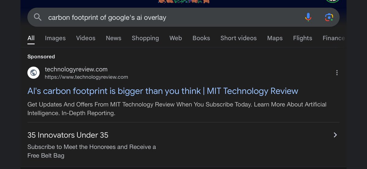 Huh, that’s weird, google suppressing its AI bot from outing itself?