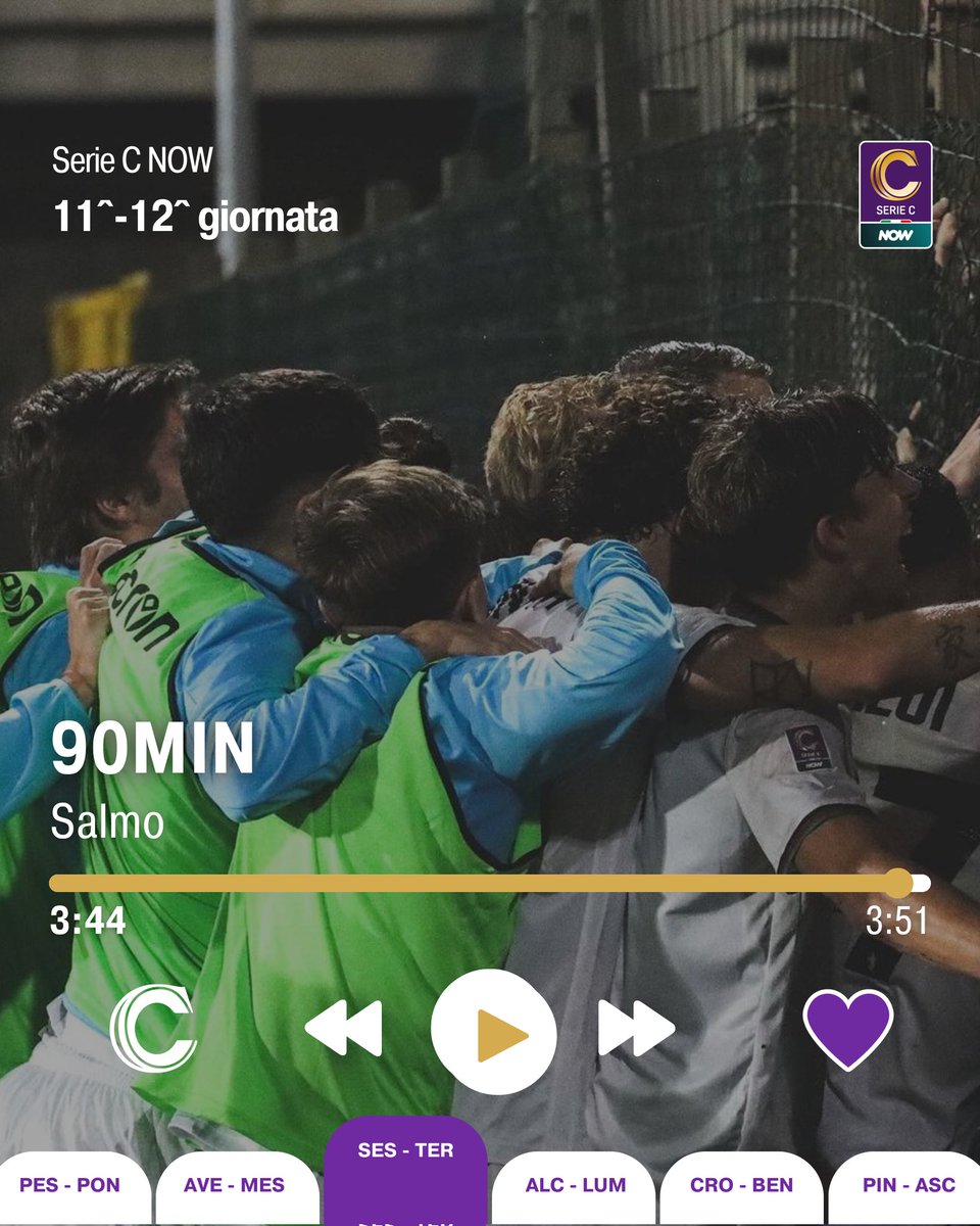 seriecofficial's tweet photo. 🎧 Riassunto musicale 1️⃣1️⃣^ e 1️⃣2️⃣^ giornata ▶️🎶

#weeklyplaylist #SerieCNOW https://t.co/MejeZ0Fa3R