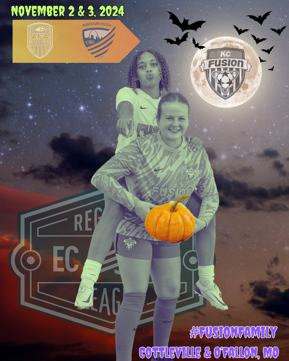 Big STL weekend for the @theECNL RL teams this weekend. Go represent #FusionFamily! @ecnlgirls

⚽️ : 06/07G Gold, 08G Gold, 09G Gold, 10G Gold, 11G Gold and 12G Gold
🗓 : November 2nd and 3rd, 2024
🆚 : #AFAFillies and #MoRush
🏟 : Cottleville and O’Fallon, MO
