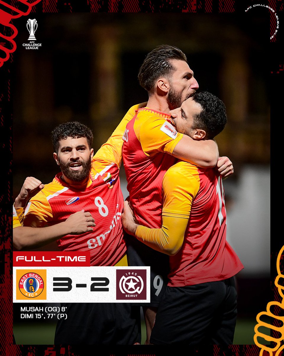 eastbengal_fc's tweet photo. আহত বাঘের খোঁচা! 🐯

Rule us out at your own peril! 👊

#JoyEastBengal #ChallengeLeague #EBFCInAsia https://t.co/F8DGFkVJpT