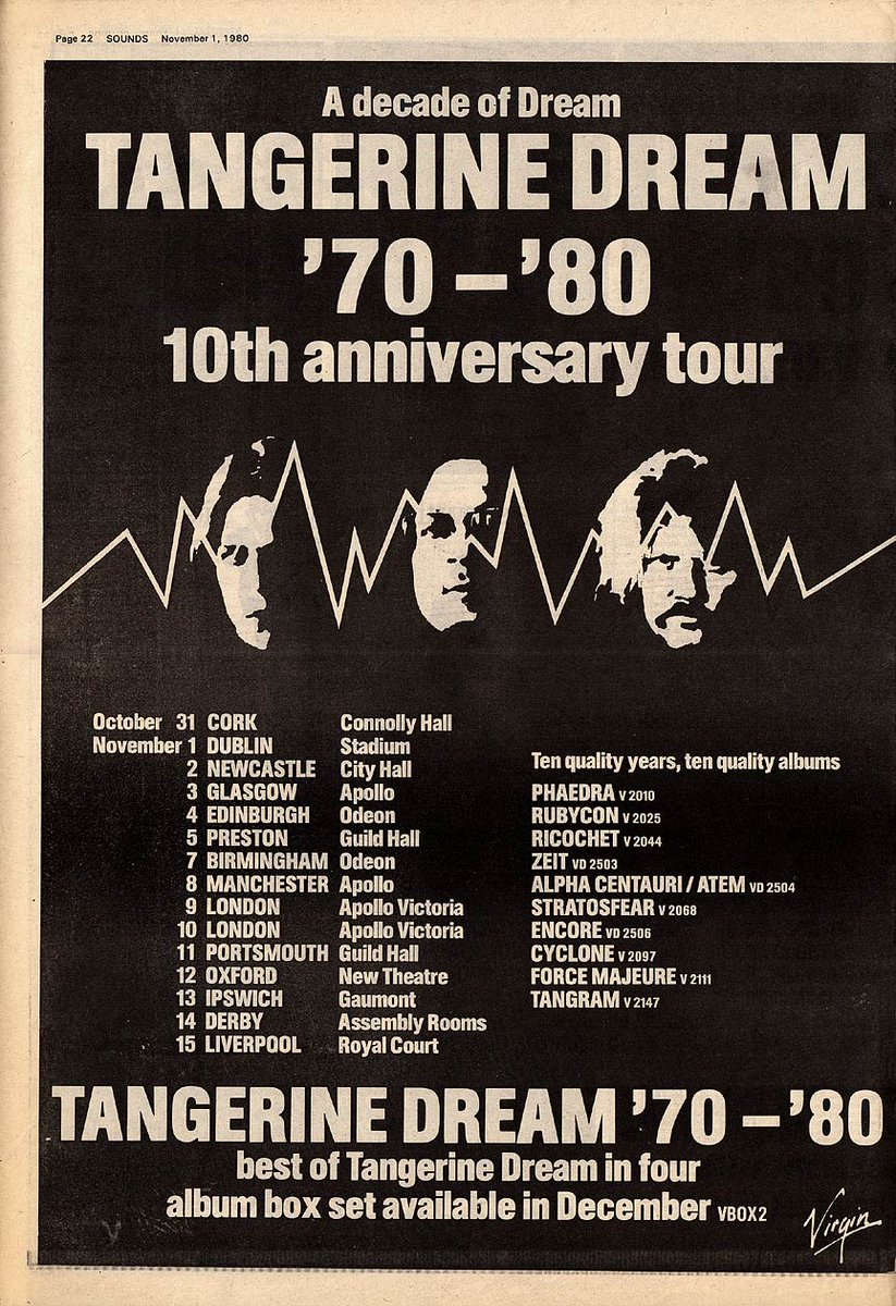 44 years ago today #Tangerinedream