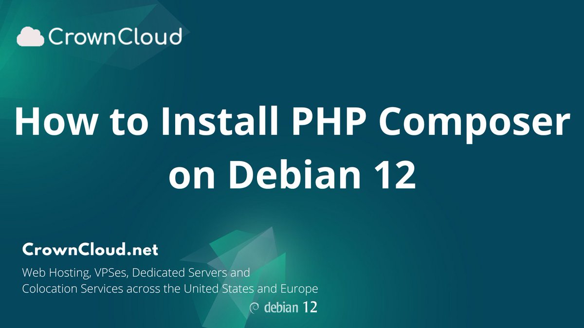 crownclouds's tweet image. 🎵 Get PHP Composer on Debian 12 and manage dependencies easily! Learn how to install it now. #PHPComposer #Debian12
Checkout our #Knowledgebase
wiki.crowncloud.net/index.php?How_…