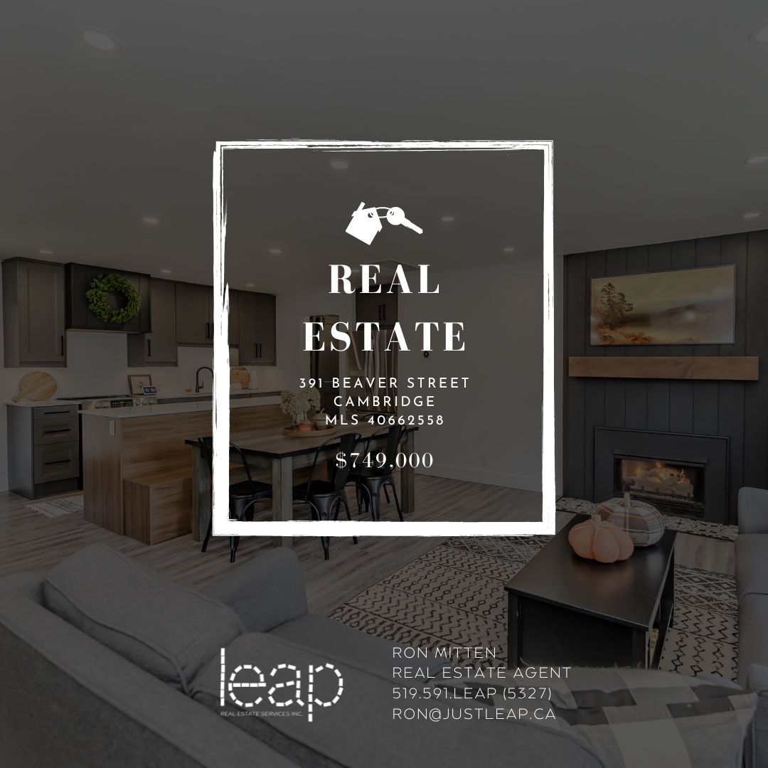 justleap_ca's tweet image. 🏡 F O R  S A L E  391 Beaver Street, Cambridge 🏡
...MLS 40662558 

🛌 3 bedrooms
🛁 2 bathrooms
🛠️ Complete Reno (2022)
🌳 Quiet Street | Adjacent Parkland
 🏡 1100 total sq ft

#realestate #welcomehome #homesweethome