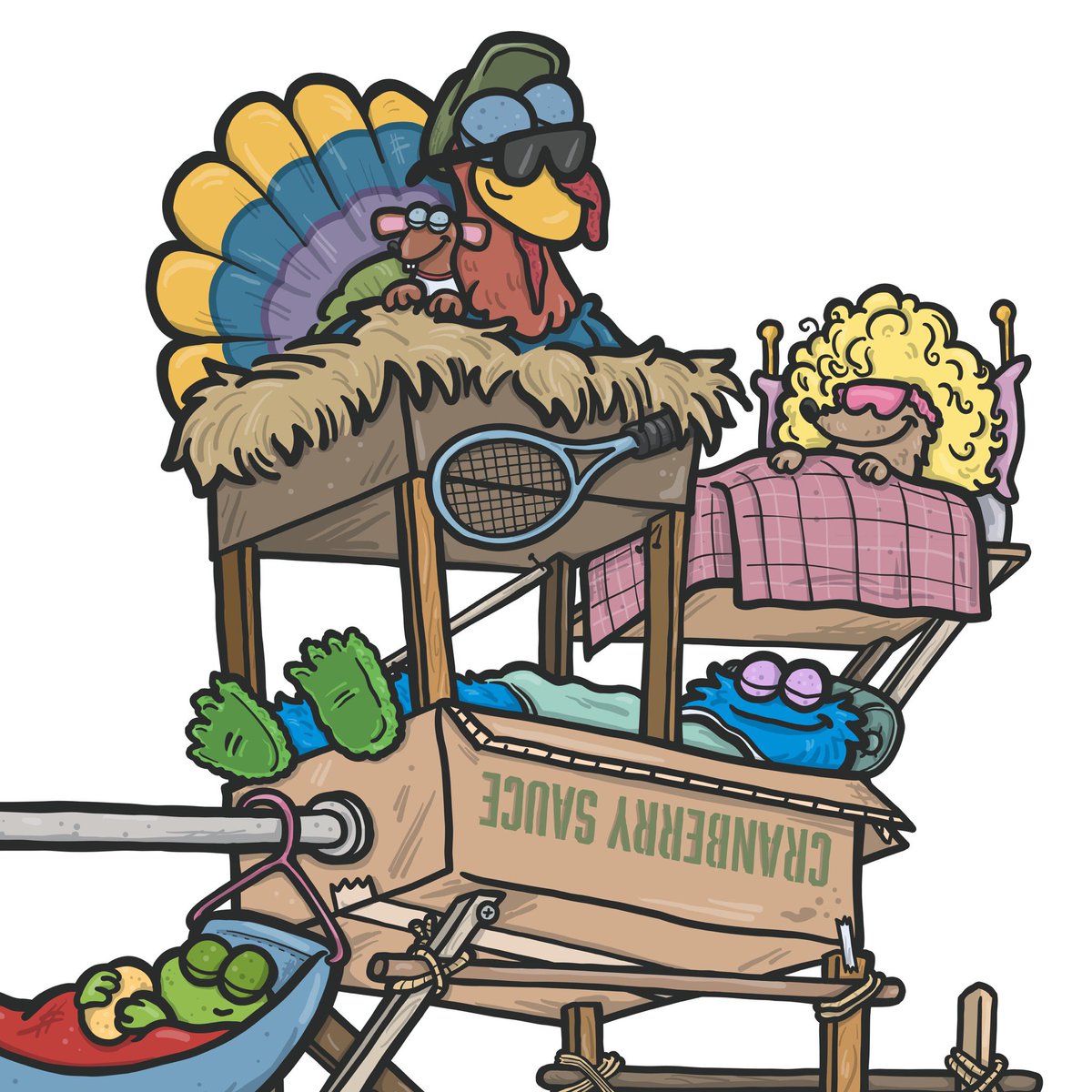 camgarrity's tweet photo. Bunkbeds in the broom closet ♥️ #MuppetFamilyChristmas #Christmas #Muppets #SesameStreet #FraggleRock #JimHenson #Puppets #80s #Illustration #Adobe #AdobeFresco https://t.co/gfT4W6IUkT