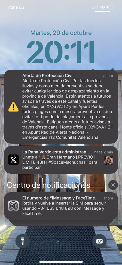 NADIE NOS AVISO. No se dio orden de desalojo, ni cierre de colegios o comercios. Este es el 1º aviso que recibimos en paiporta. 20:11 de la tarde. Aquí ya no quedaba nada!! Que se sepa la verdad. #dana #paiporta #valencia