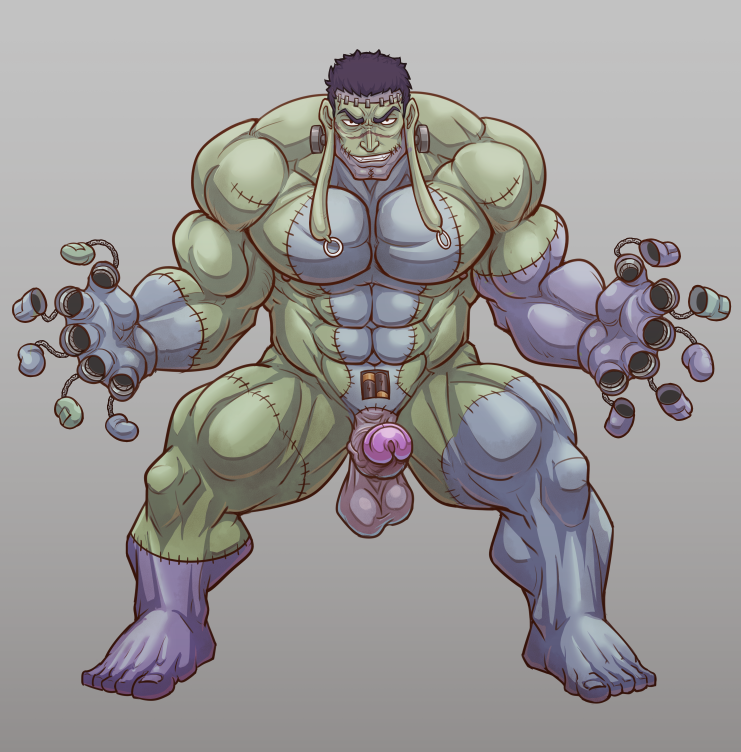 overarc's tweet photo. Franklin… and the Halloween Frankenstein version that I won't be able to finish in time! https://t.co/qdpOICWg3h