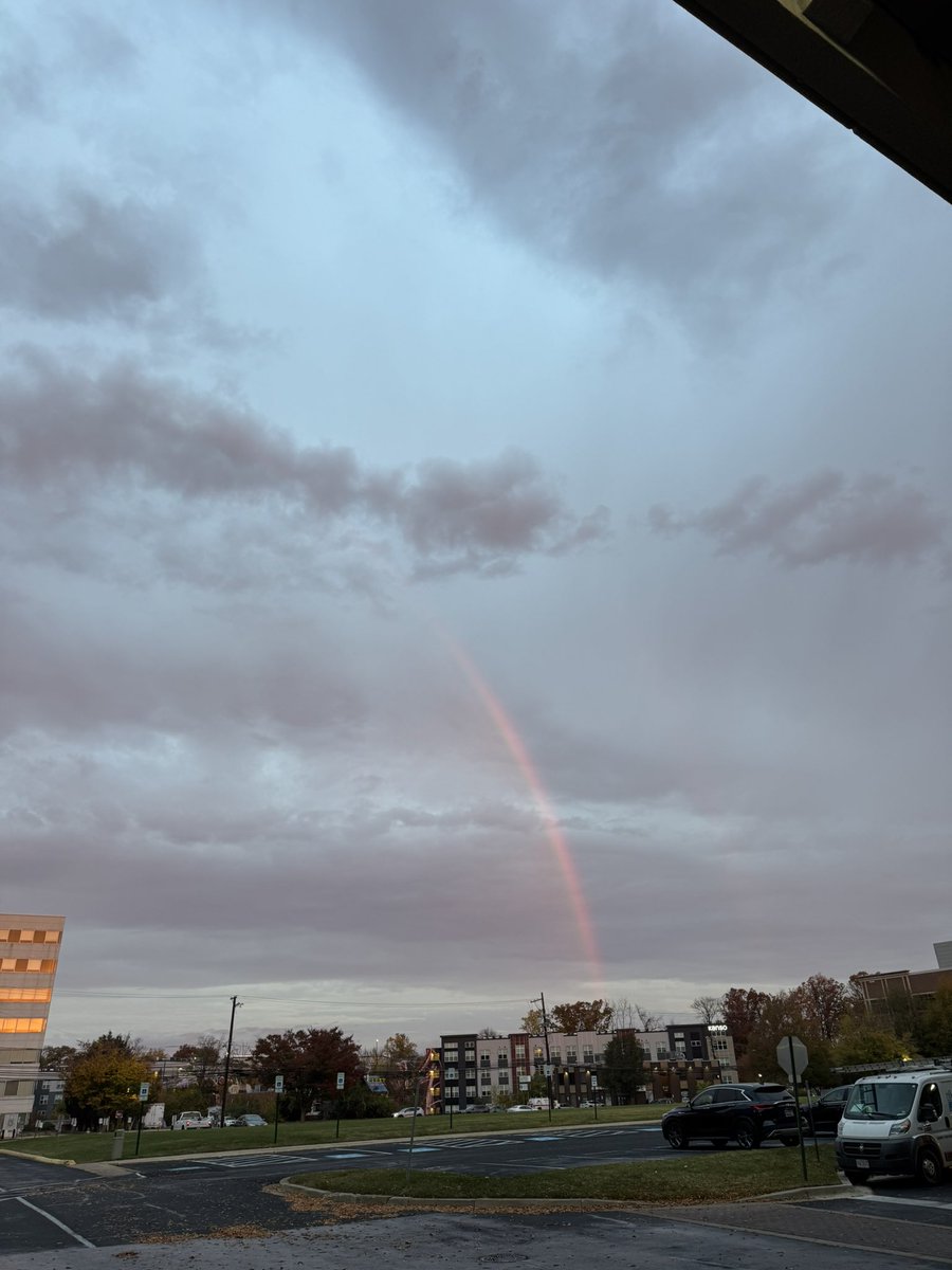 dcfeng's tweet image. Rainbow this morning n Rockville. @capitalweather