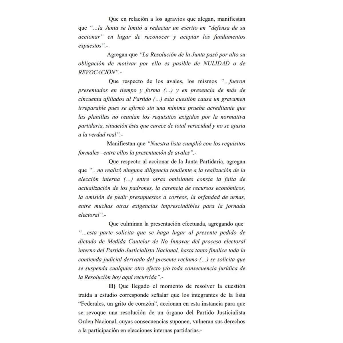 🔴 SERVINI RECHAZÓ LA SOLICITUD DE QUINTELA Y LA ÚNICA LISTA QUE COMPETIRÁ EN LA INTERNA DEL PJ SERÁ LA DE CFK

La jueza María Servini rechazó este viernes la solicitud de Ricardo Quintela de postergar las elecciones internas del Partido Justicialista.

facebook.com/share/p/pJBP8Q…