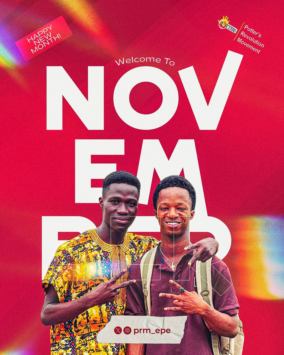 prm_epe's tweet photo. Happy New Month Family ❤️ 

It's November 🎉🎊

May this month be filled with God's peace, love, and prosperity. Stay blessed!

© PRM FAMILY, EPE 💝

#happynewmonth #November https://t.co/rf6l6h8gzh