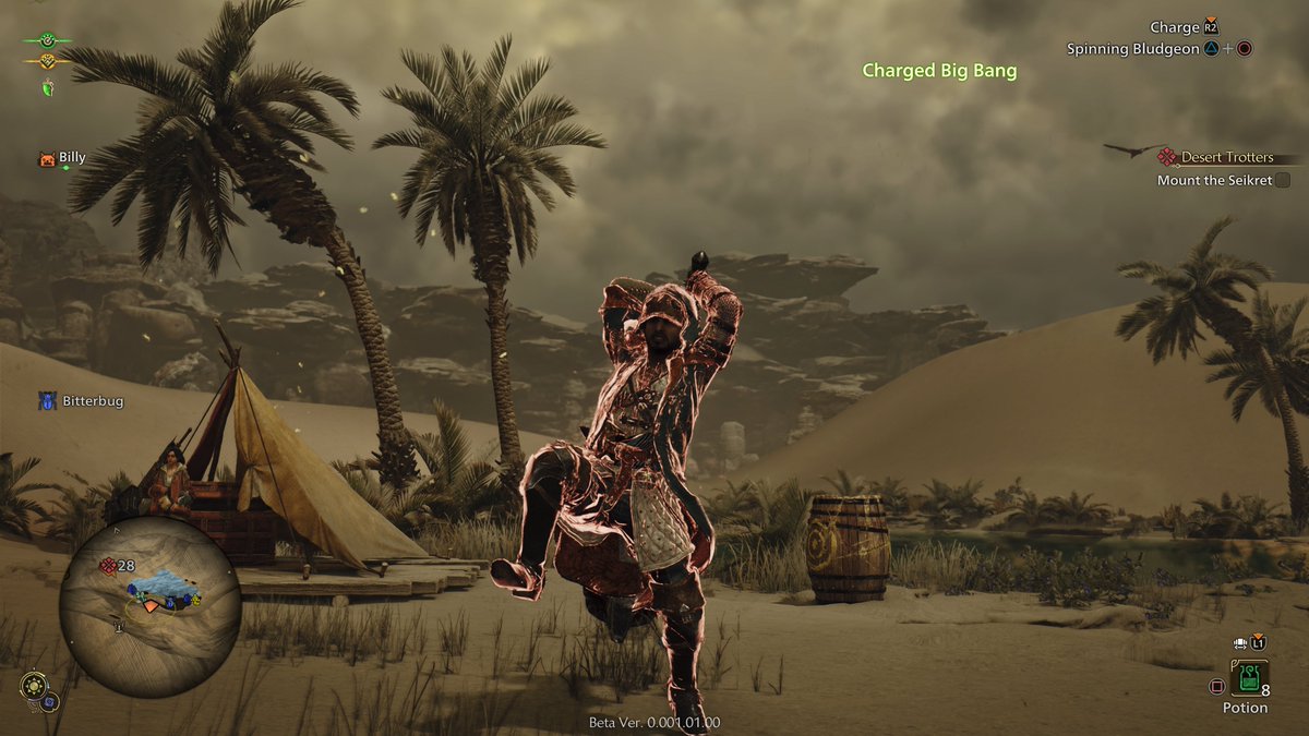 On the dawn of the second day he found a good stick.