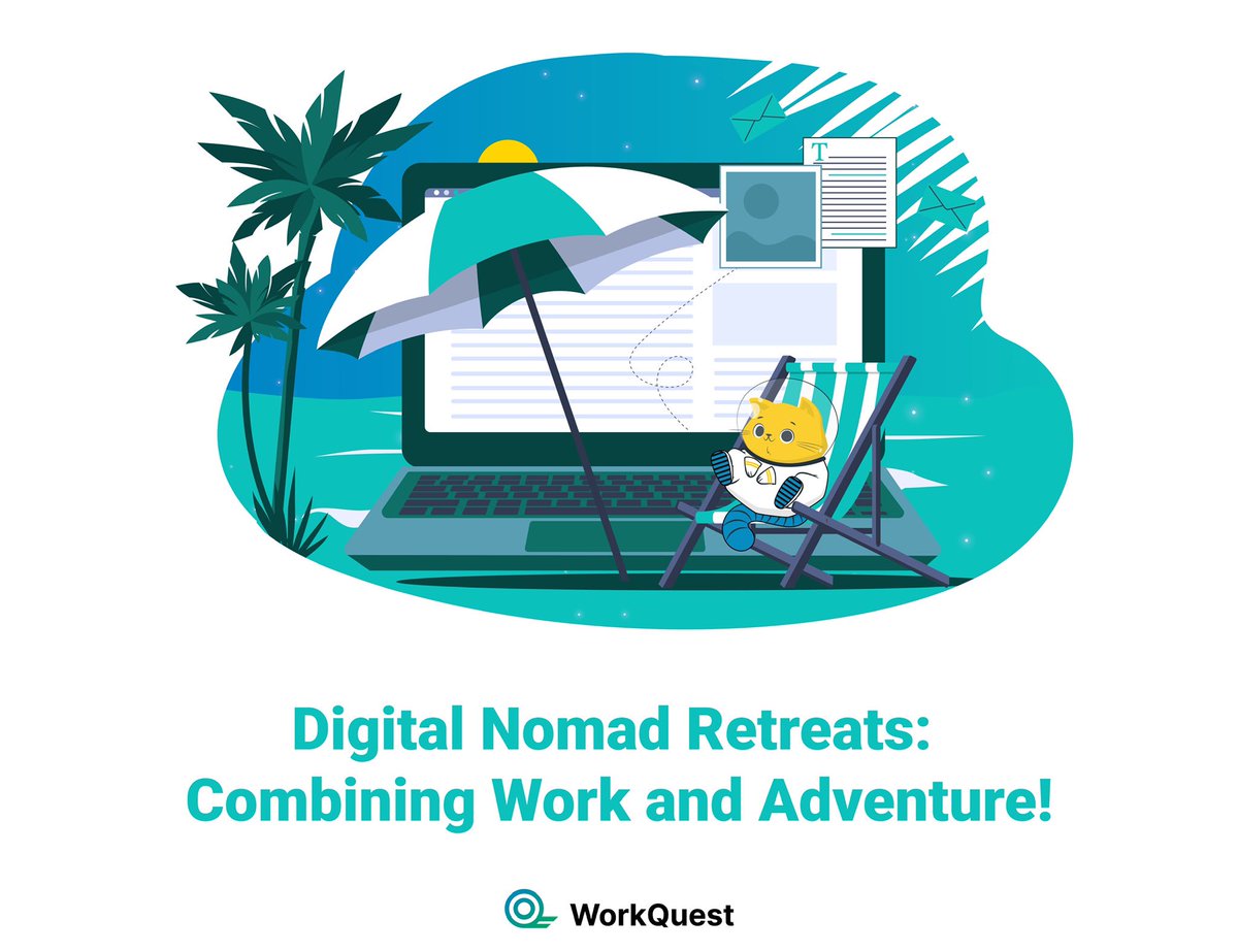 🌍 Ready to blend work and adventure? Discover Digital Nomad Retreats with WorkQuest! From Bali’s culture to Costa Rica’s rainforests and Portugal’s coast—work, explore, and grow with a community of like-minded nomads.🌅✈️

Read more: bit.ly/4eabTwf

$WQT #WorkQuest