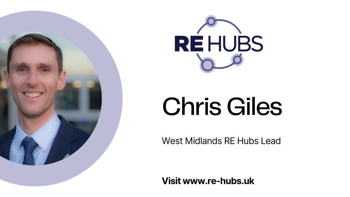 Meet your local hub lead for the West Midlands!

Chris can help you access resources and support in your local area

Get in touch! re-hubs.uk/hubs/west-midl…
