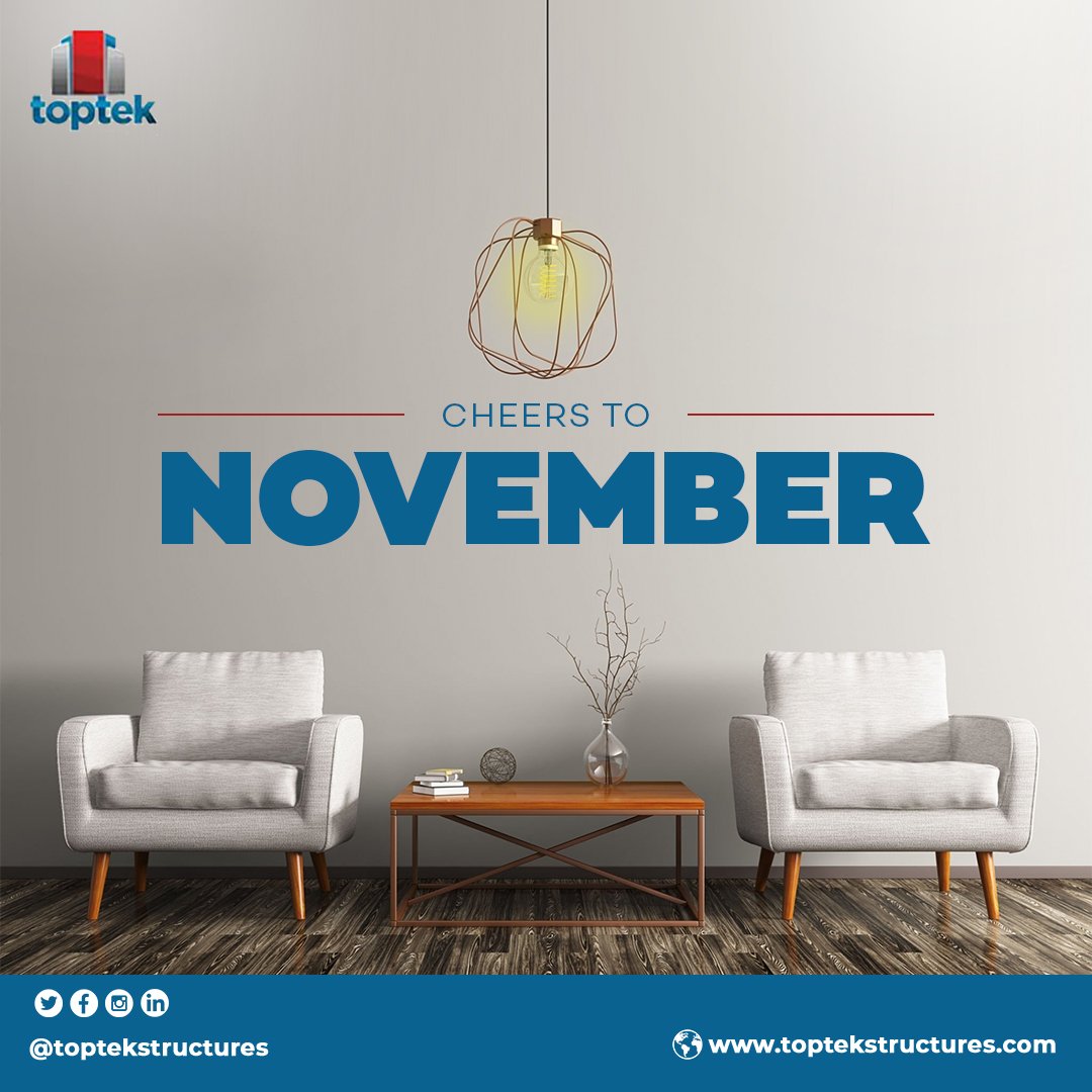 toptekltd's tweet image. Hello November,

We forge ahead courageously, bringing architectural, construction and interior design solutions.

#Toptek #november #newmonthblessings #constructioncompanyinlagos #architecturalfirm #interiordesigncompany #facilitymanager